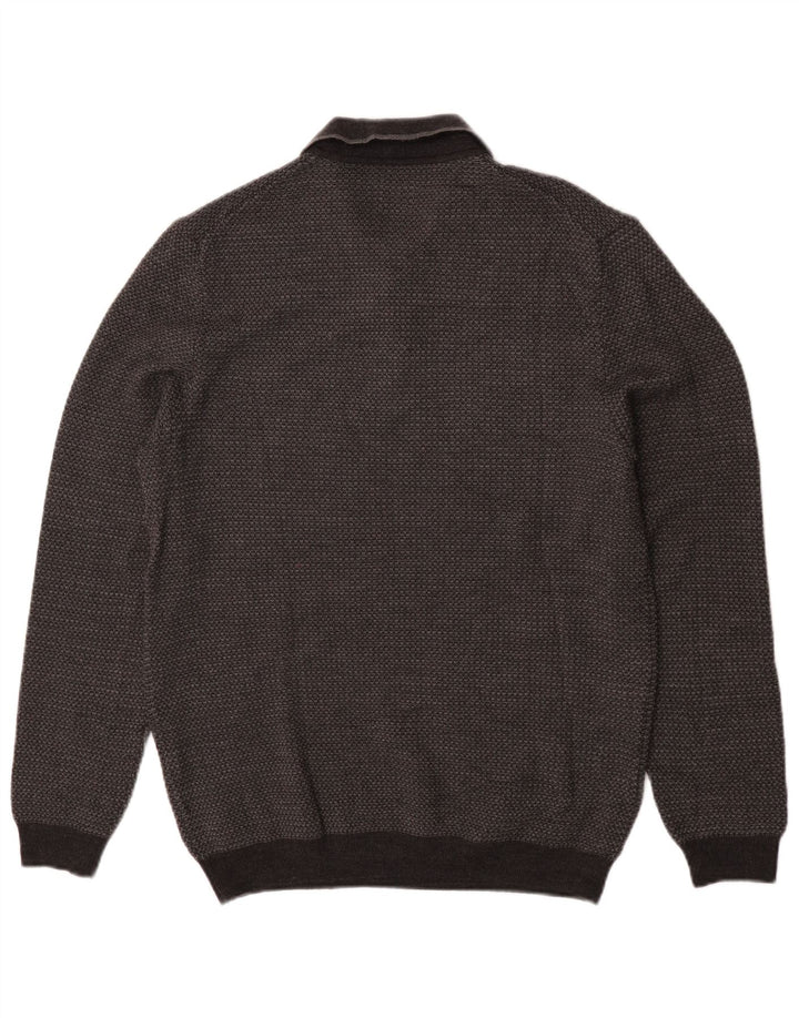 Zara Herren-Pullover mit Rollkragen, groß, Acryl, Grau