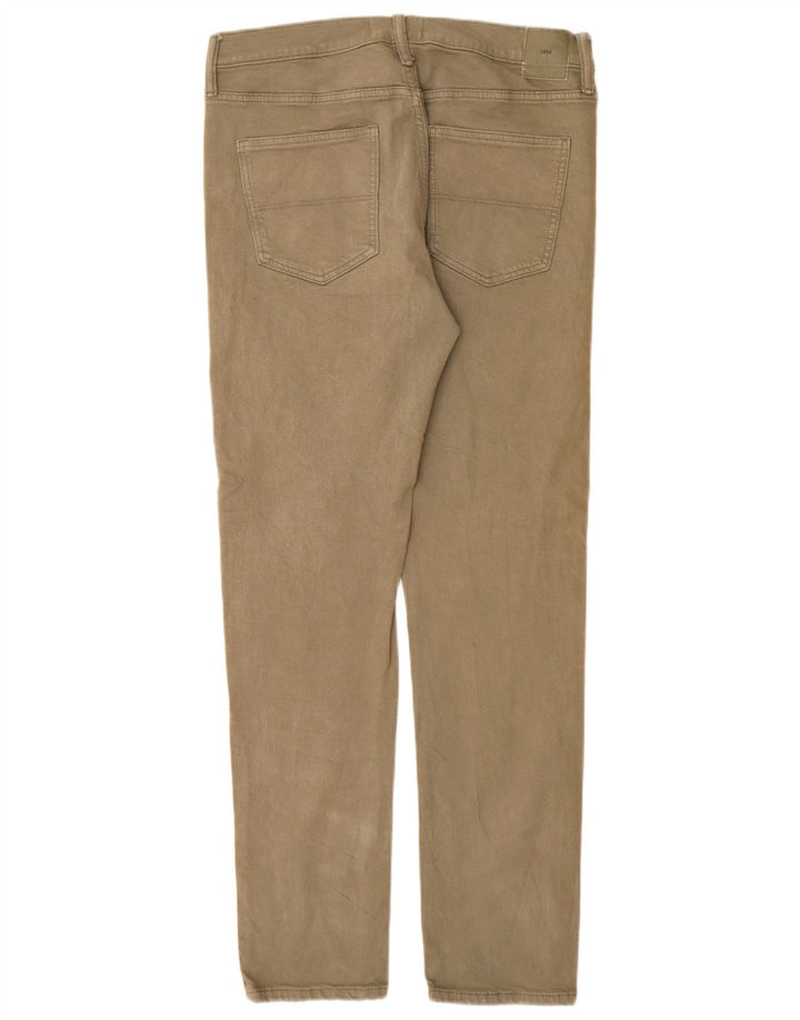 Marks & Spencer Herren Slim Jeans W32 L33 Khaki Baumwolle