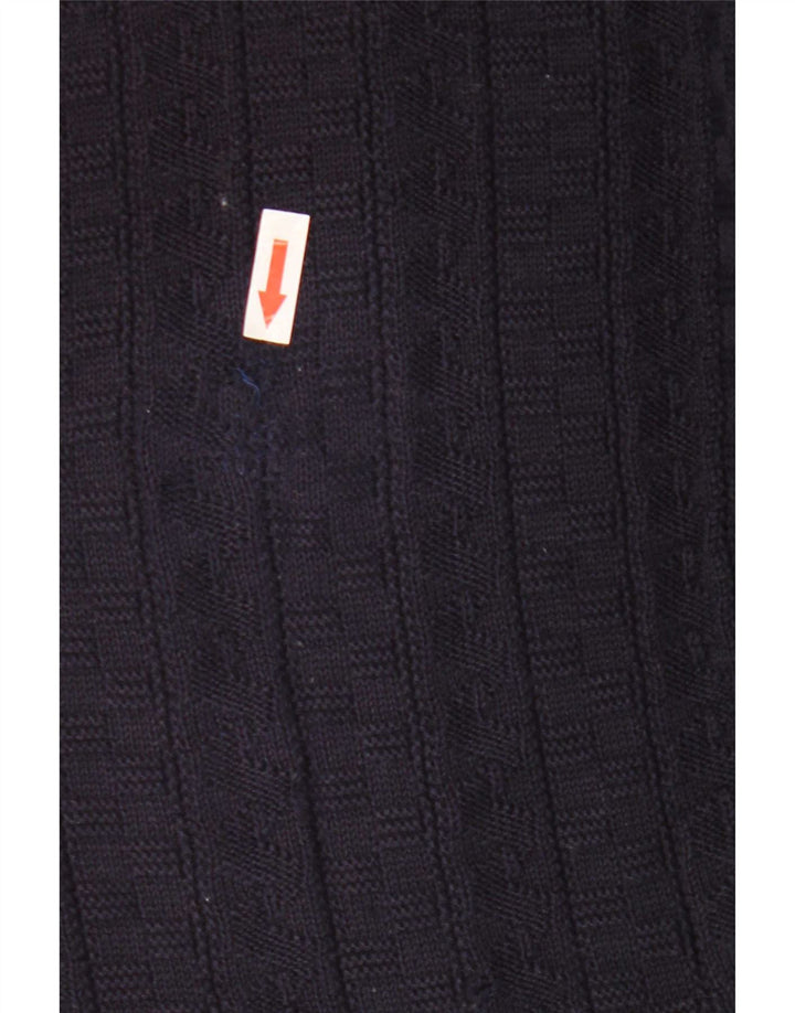 Il Granchio Herren-Pullover mit V-Ausschnitt, groß, Marineblau, Farbblock