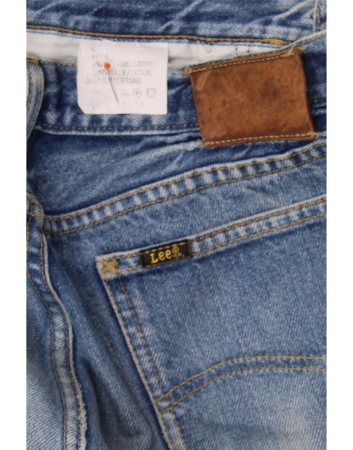 Lee Herren Straight Jeans W33 L34 Blaue Baumwolle