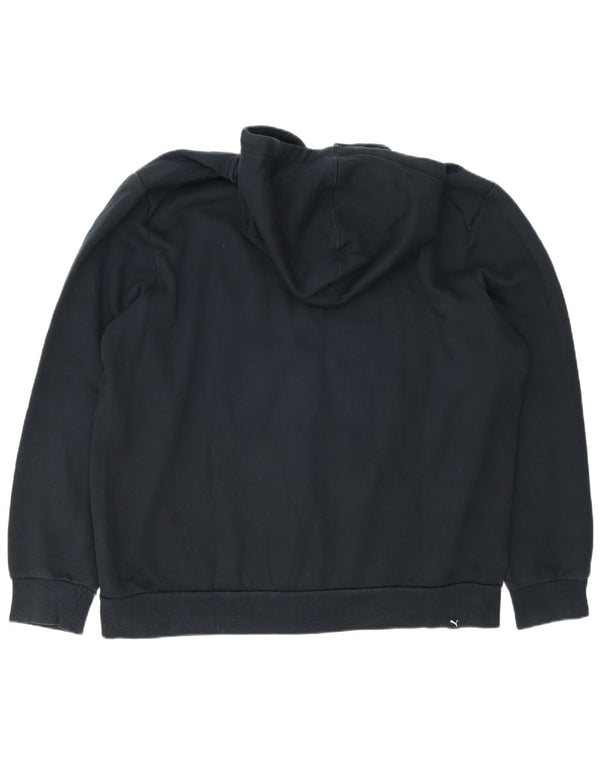 Puma Herren Graphic Zip Hoodie Pullover 2XL Schwarz Baumwolle
