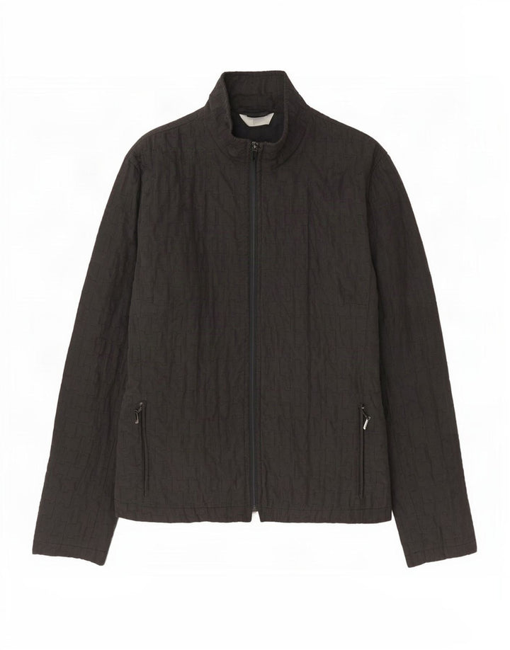 Marks & Spencer Damen Steppjacke UK 14 Mittelgraues Polyester