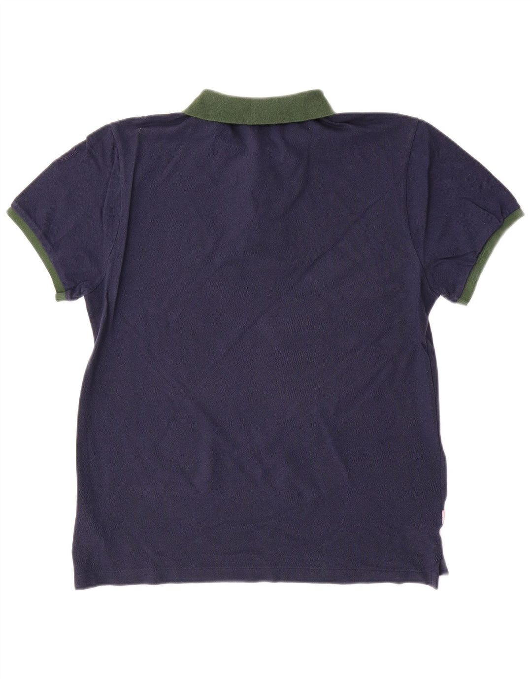 Blauer Herren-Poloshirt, groß, marineblau, Colourblock-Baumwolle