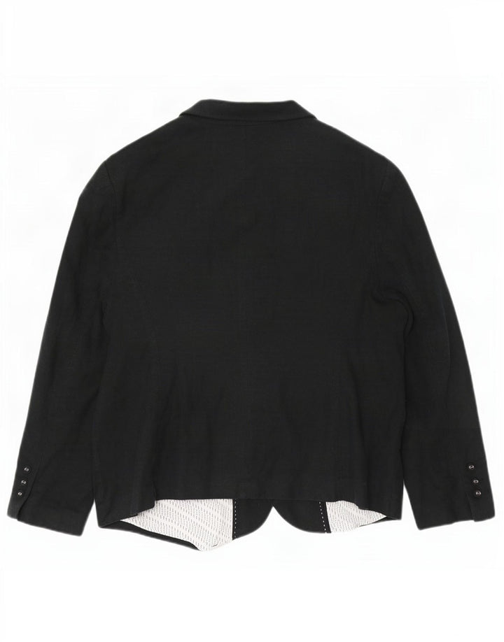 Marks & Spencer Damen 3-Knopf-Blazerjacke UK 22 3XL Graues Leinen