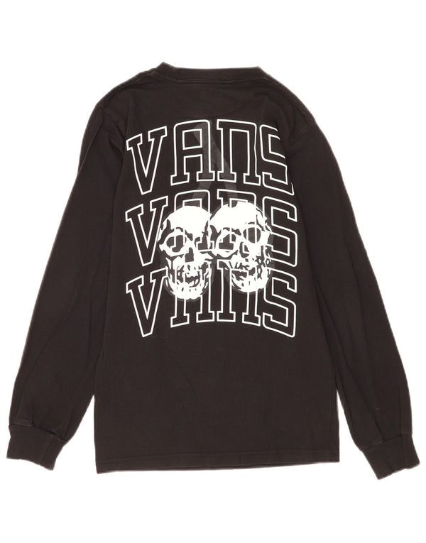 Vans Herren Classic Fit Graphic Top Langarm XS Schwarz Baumwolle