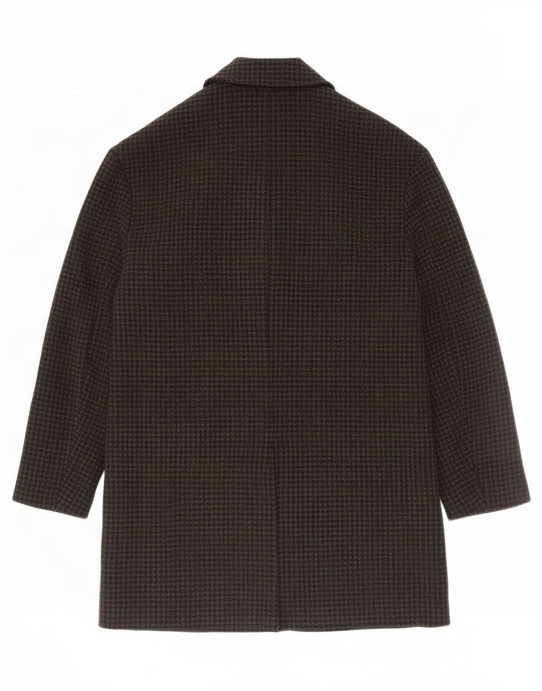 Zara Damen Übergroßer Mantel UK 6 XS Schwarzer Hahnentritt-Polyester