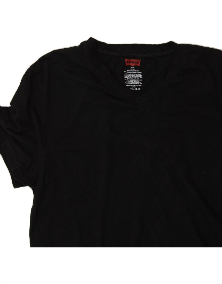 LEVI'S Womens T-Shirt Top EU 38/40  Medium Black Cotton Vintage Levi's and Second-Hand Levi's from Messina Hembry 