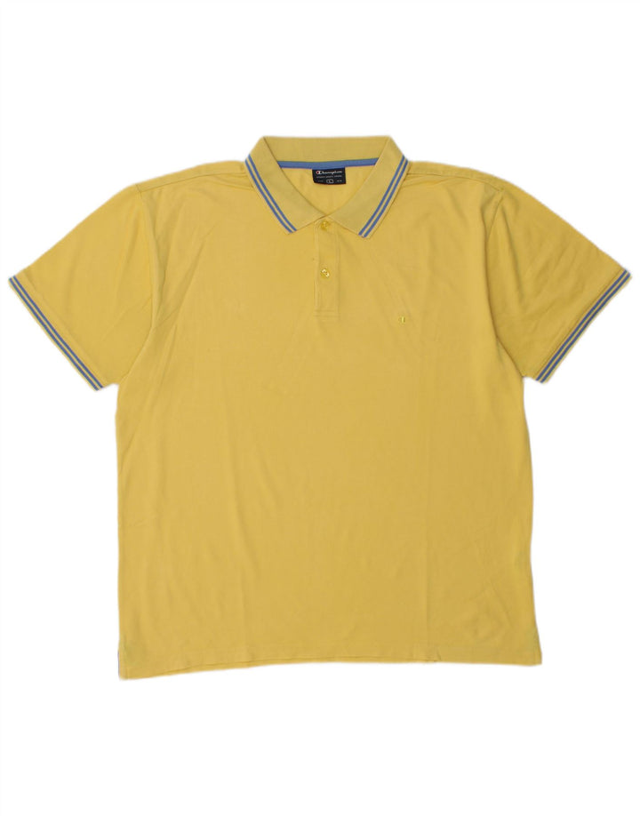 Champion Herren-Poloshirt, groß, gelbe Baumwolle