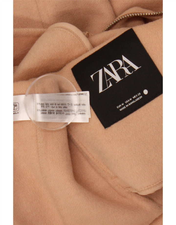 Zara Damen Bomberjacke UK 14 Mittelorange Wolle