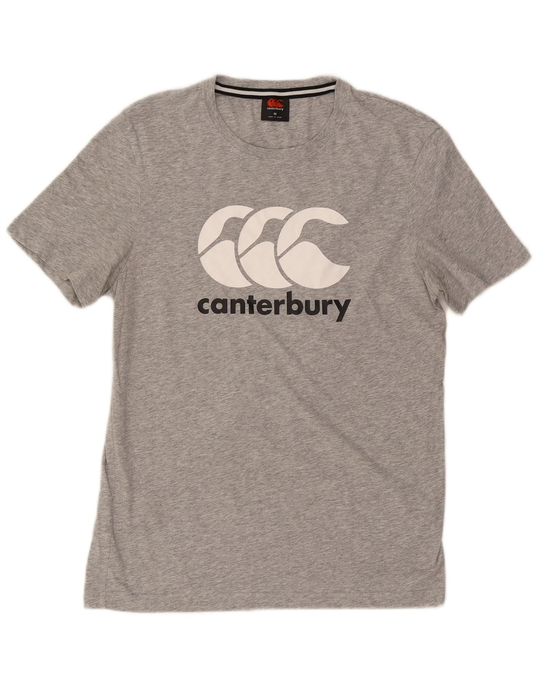 CANTERBURY Herren-T-Shirt mit Grafik, mittelgraue Baumwolle