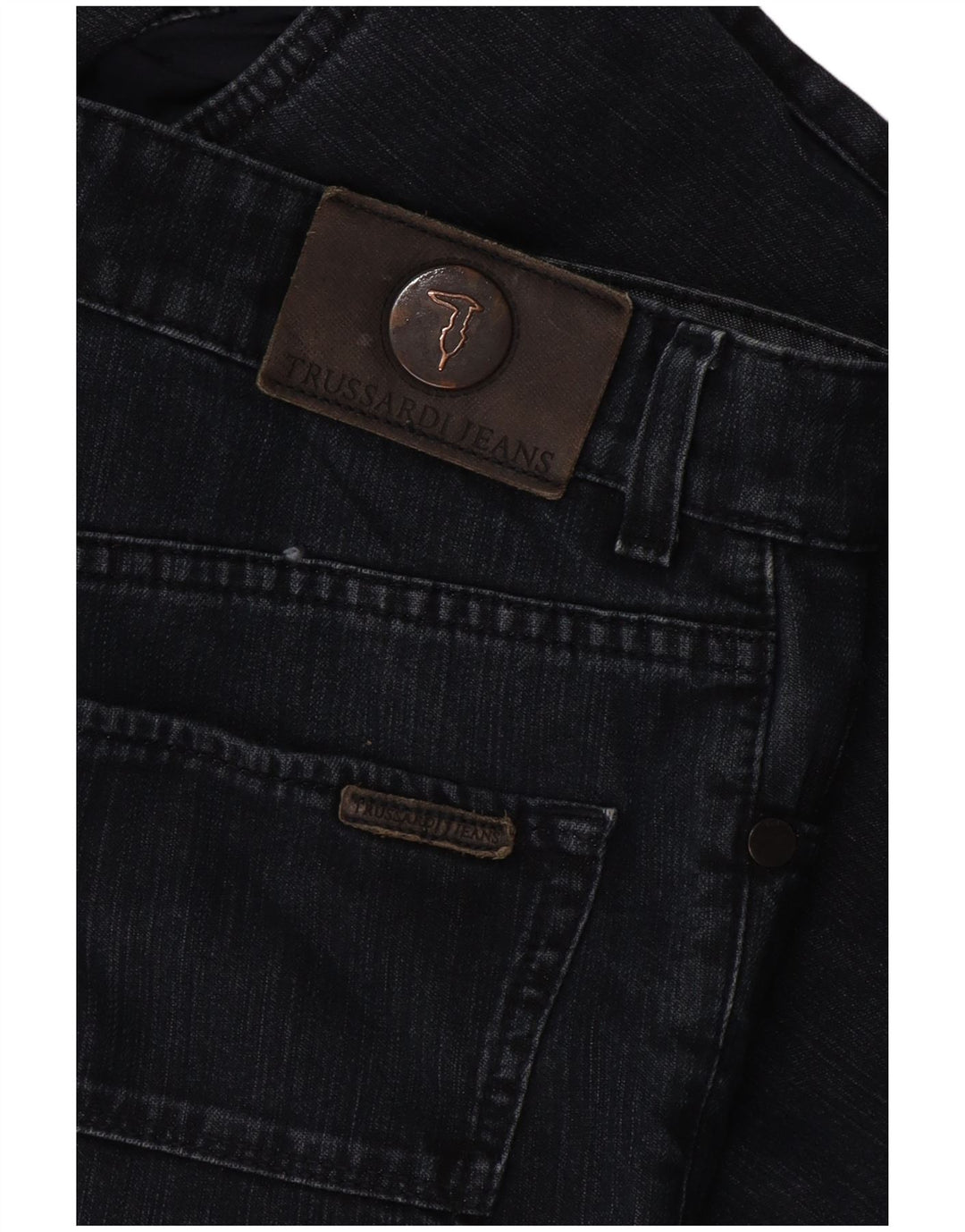 Trussardi Herren Straight Jeans W34 L30 Marineblau