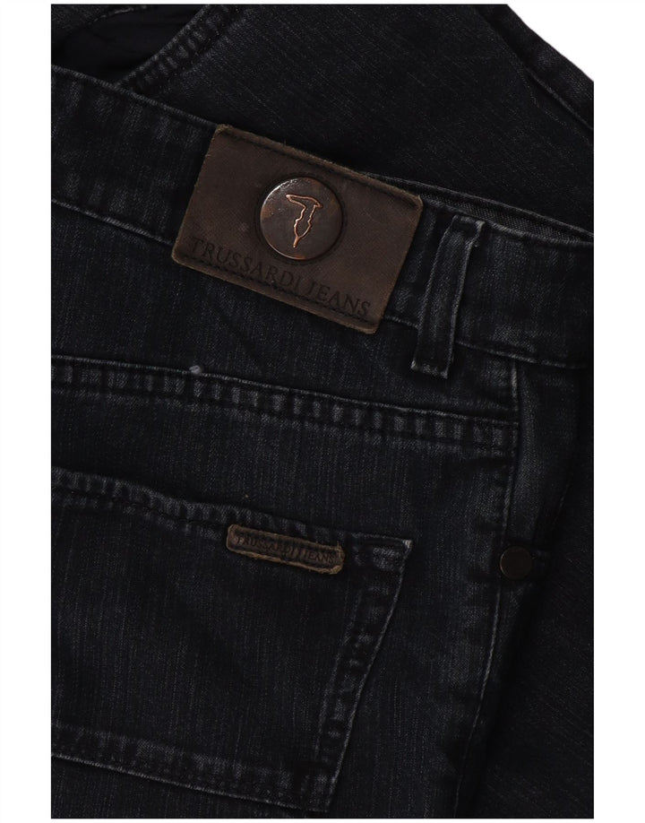 Trussardi Herren Straight Jeans W34 L30 Marineblau