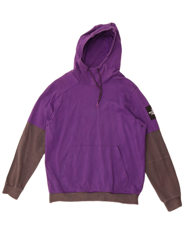The North Face Herren-Kapuzenpullover mit Grafik, groß, Lila, Colourblock-Baumwolle