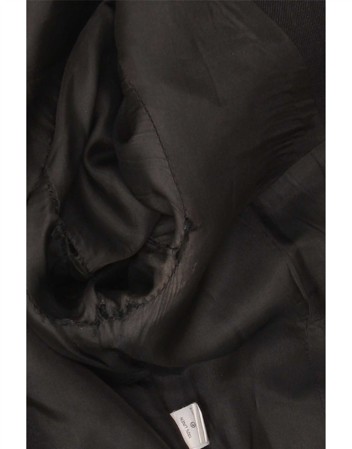 Hobbs Damen-Blazerjacke mit 1 Knopf, Gr. 10, Größe S, Schwarz, Leinen