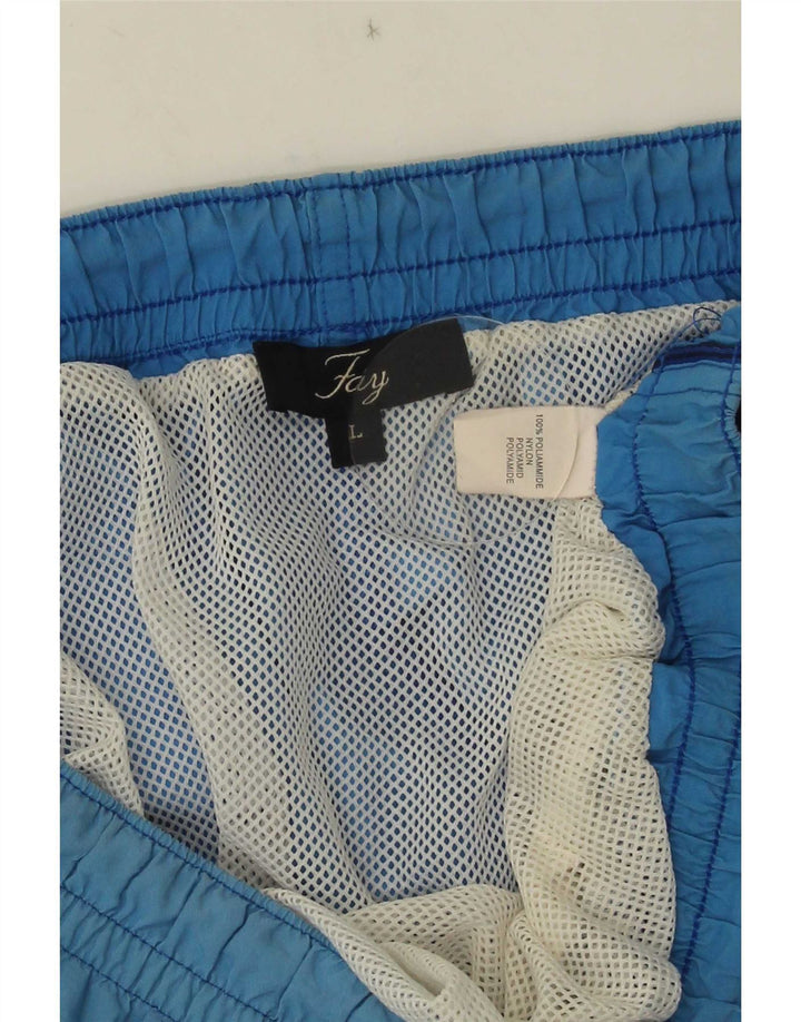 Fay Herren-Badeshorts, groß, blau, Polyamid