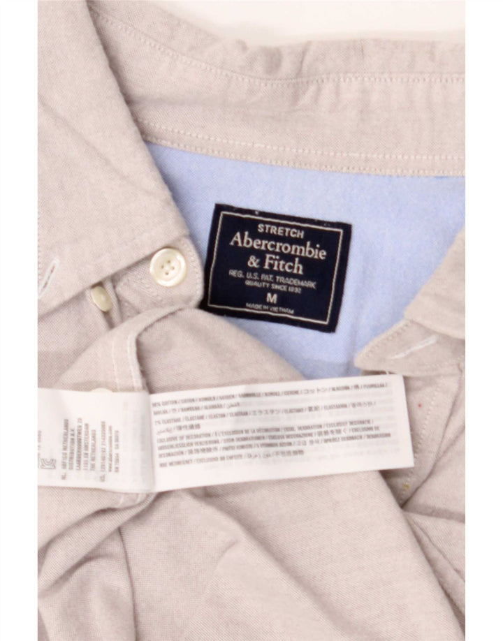 Abercrombie & Fitch Herrenhemd mittelgraue Baumwolle