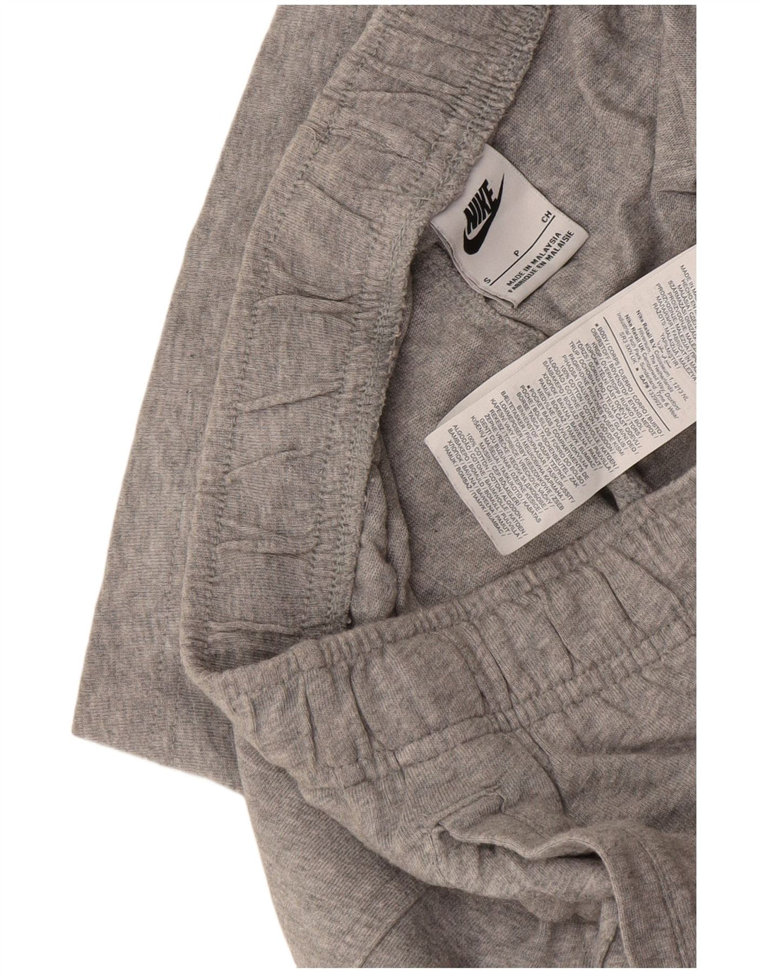 Nike Herren-Sportshorts, klein, grau gefleckte Baumwolle