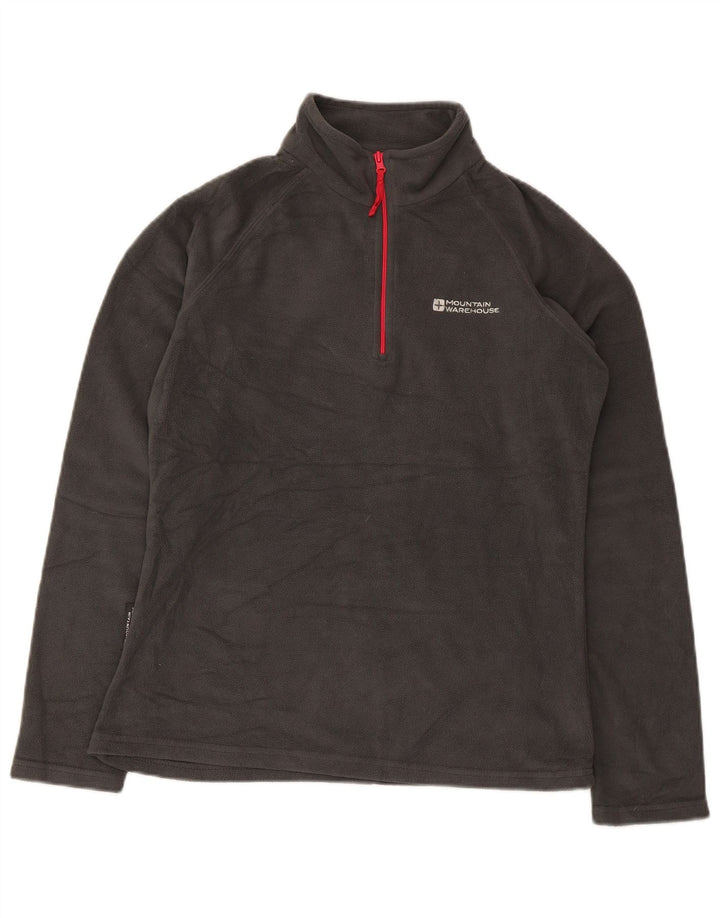 Mountain Warehouse Damen-Fleecepullover mit Reißverschluss am Kragen, Gr. 8, Größe S, Grau, Polyester