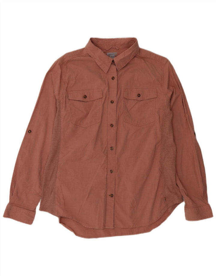 Carhartt Damenhemd US 12/14 Große rosa Baumwolle