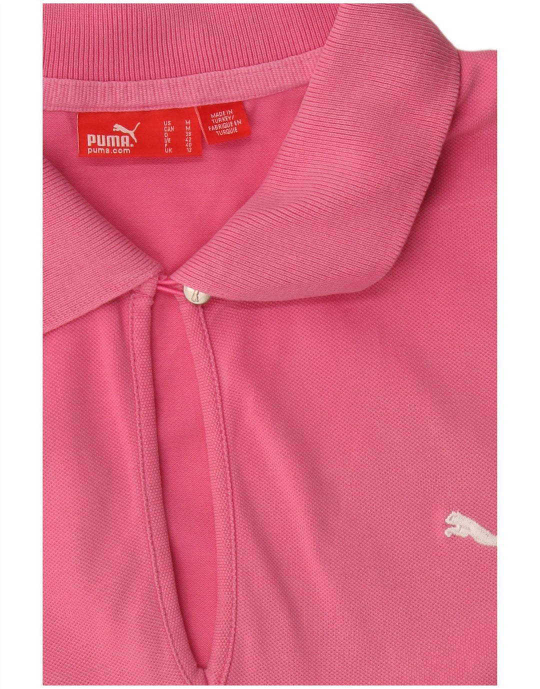PUMA Damen Poloshirt UK 12 Mittelrosa