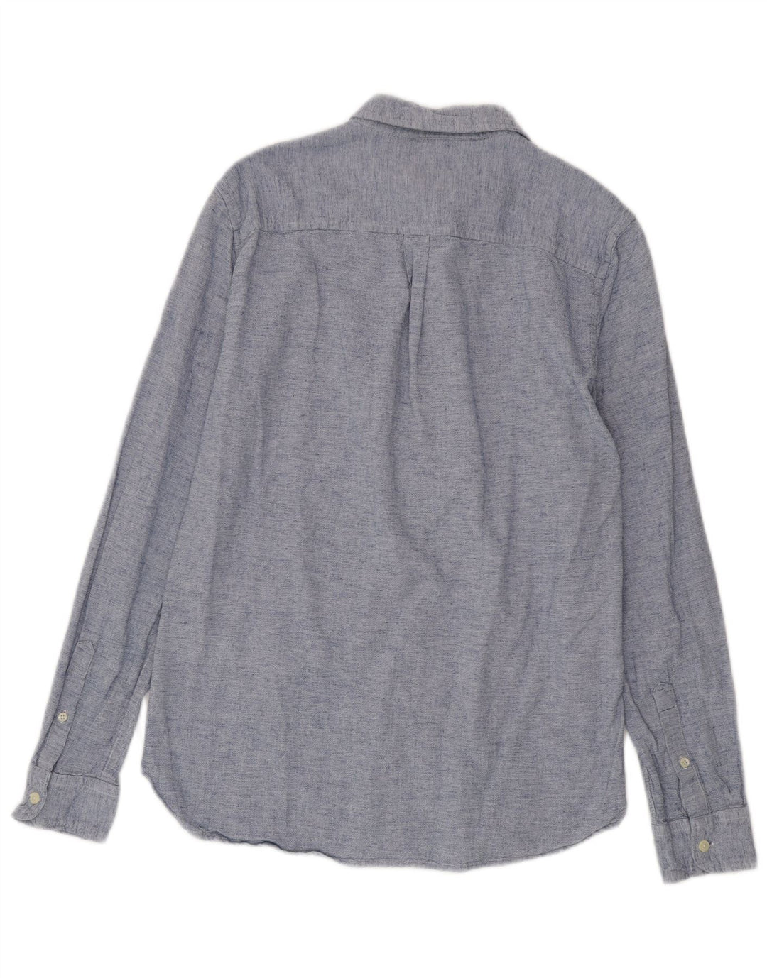 Superdry Herren-Hemd in normaler Passform, groß, aus blauer Baumwolle