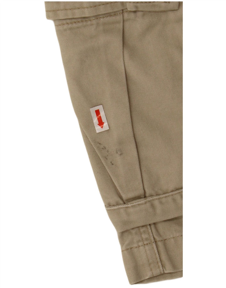 FREEGO Herren Cargoshorts W30 Mittelbeige Baumwolle