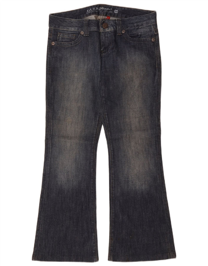 Guess Schlagjeans für Damen, W30, L29, blaue Baumwolle