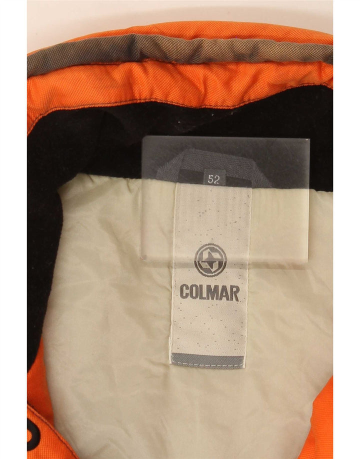 Colmar Herren gepolsterte Skijacke IT 52 Large Orange Colourblock Sports