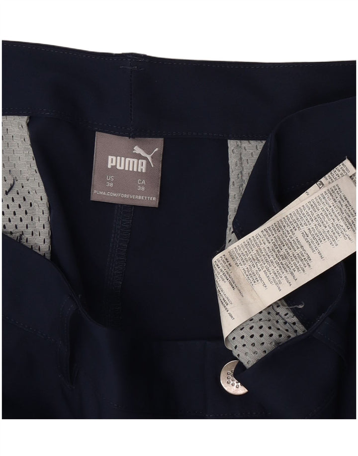 Puma Herren Chino Shorts W38 XL Marineblau Polyester