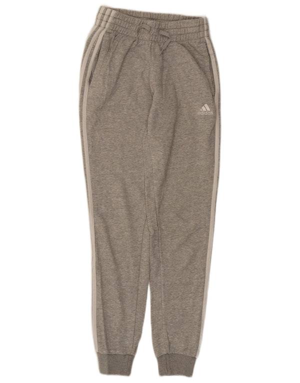 Adidas Damen Trainingshose Jogger UK 0/2 2XS Graue Baumwolle