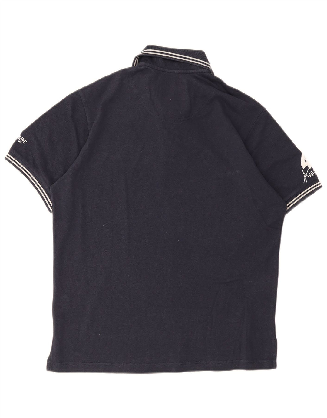 Murphy & Nye Herren-Poloshirt mit Grafik, mittelmarineblaue Baumwolle