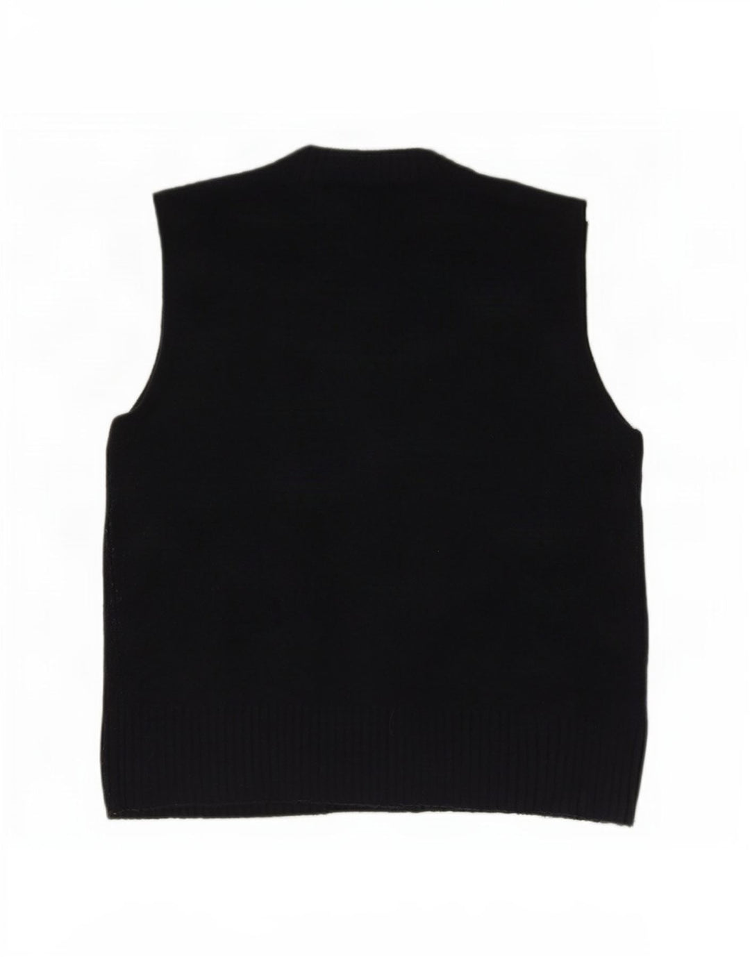 Zara Damen Weste Tank Top UK 14 Medium Marineblau Acryl