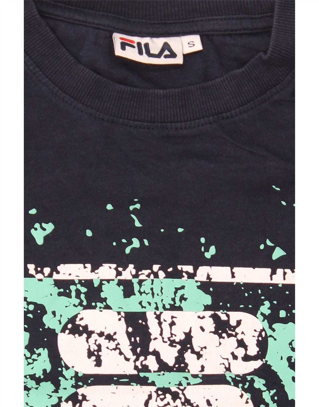 Fila Herren-T-Shirt mit Grafik, Größe S, Marineblau