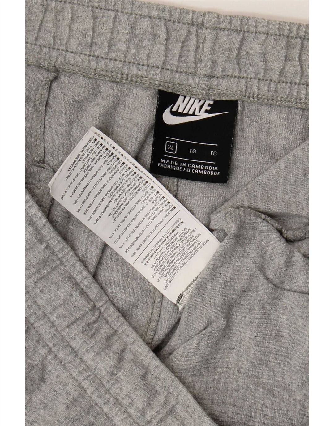 Nike Herren-Sportshorts XL aus grauer Baumwolle