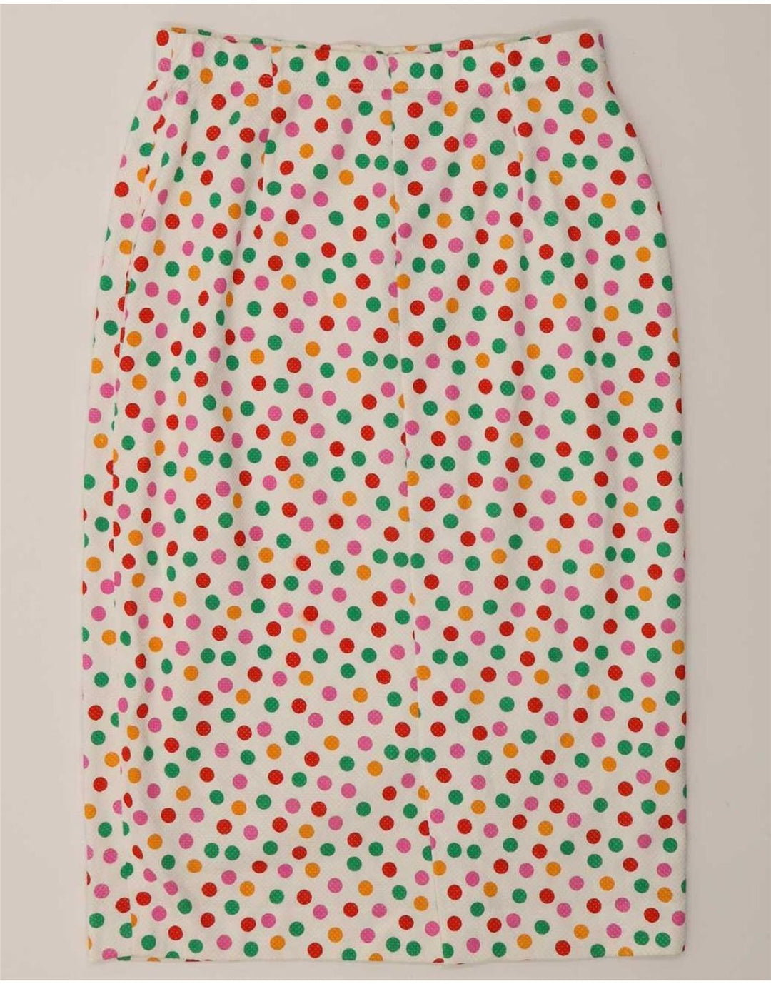Liola Damen 4-Knopf-2-teiliges Rock-Set IT 46 Large W28 Weiß gepunktet