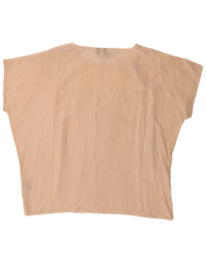 Amaranto Damen-Blusenoberteil in Übergröße, UK-Größe 46, Größe L, Beige, Seide