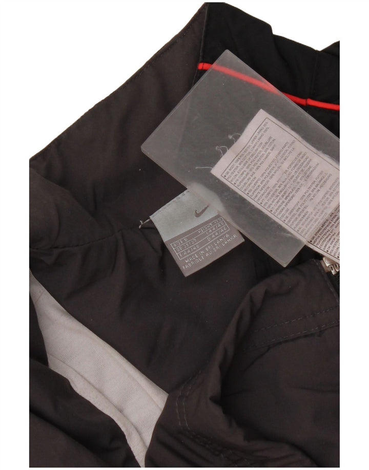 Nike Herren-Trainingsanzugoberteil, UK-Größe 35/37, klein, graues Colourblock-Polyester