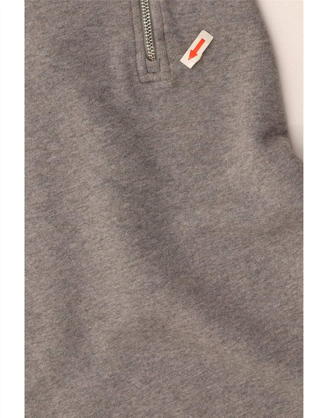 FRED PERRY Herren-Sweatshirt mit Reißverschluss am Hals, große graue Baumwolle