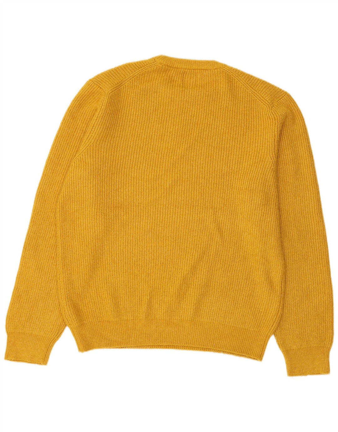 MARKS & SPENCER Herren-Pullover mit Rundhalsausschnitt, Mittelgelb, Polyamid