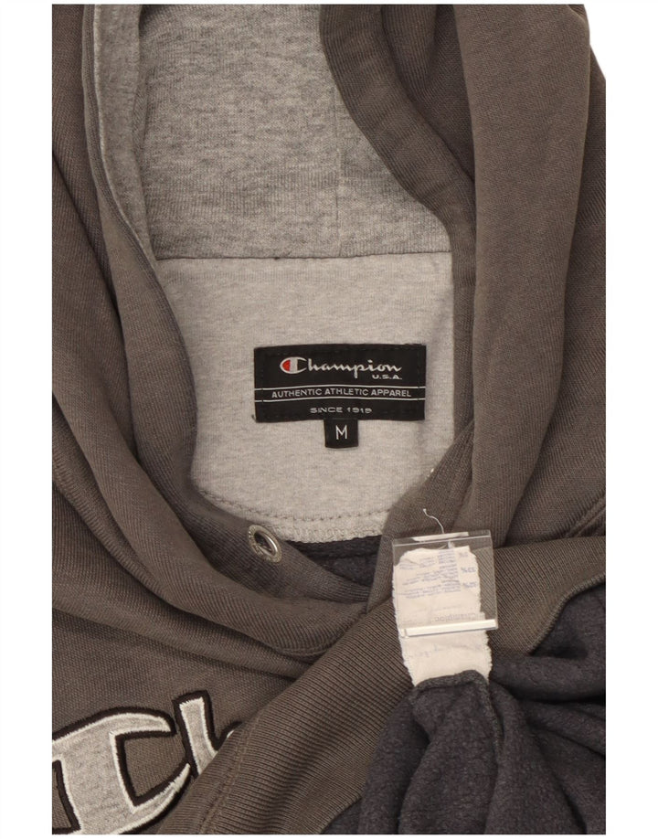 CHAMPION Herren-Kapuzenpullover mit Grafik, mittelgraue Baumwolle