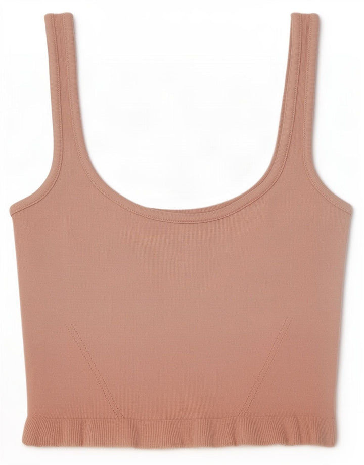 Zara Damen Crop Cami Top UK 8 Small Pink