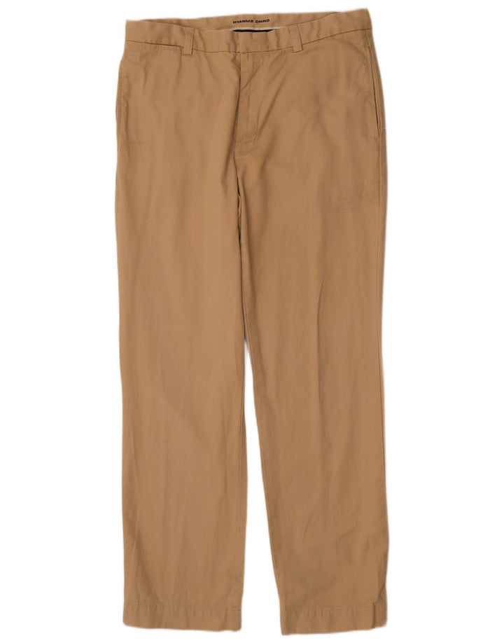 Gant Herren gerade Chinohose W36 L32 Beige Baumwolle