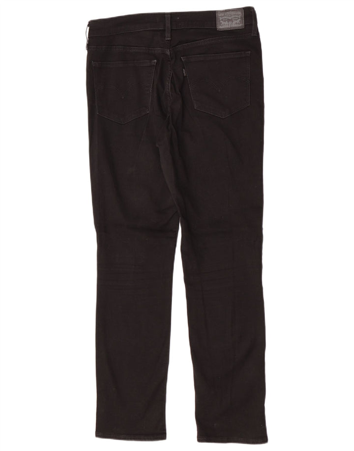 Levi's Damen 312 Shaping Slim Jeans W29 L30 Schwarze Baumwolle