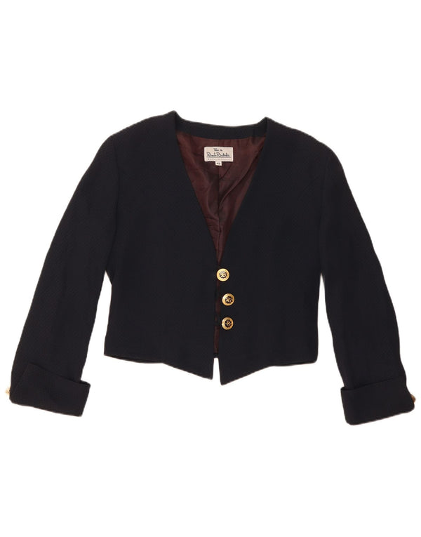 Renato Balestra Damen Bolerojacke IT 42 Medium Navy Blue Argyle/Diamant