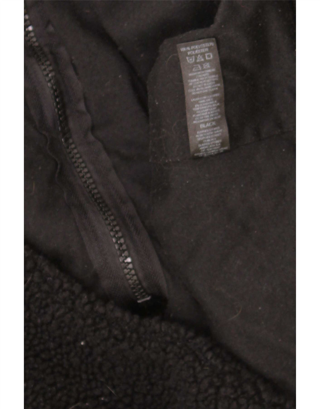 Dunnes Stores Damen-Fleecejacke in Übergröße, UK 10, Größe S, Schwarz, Polyester