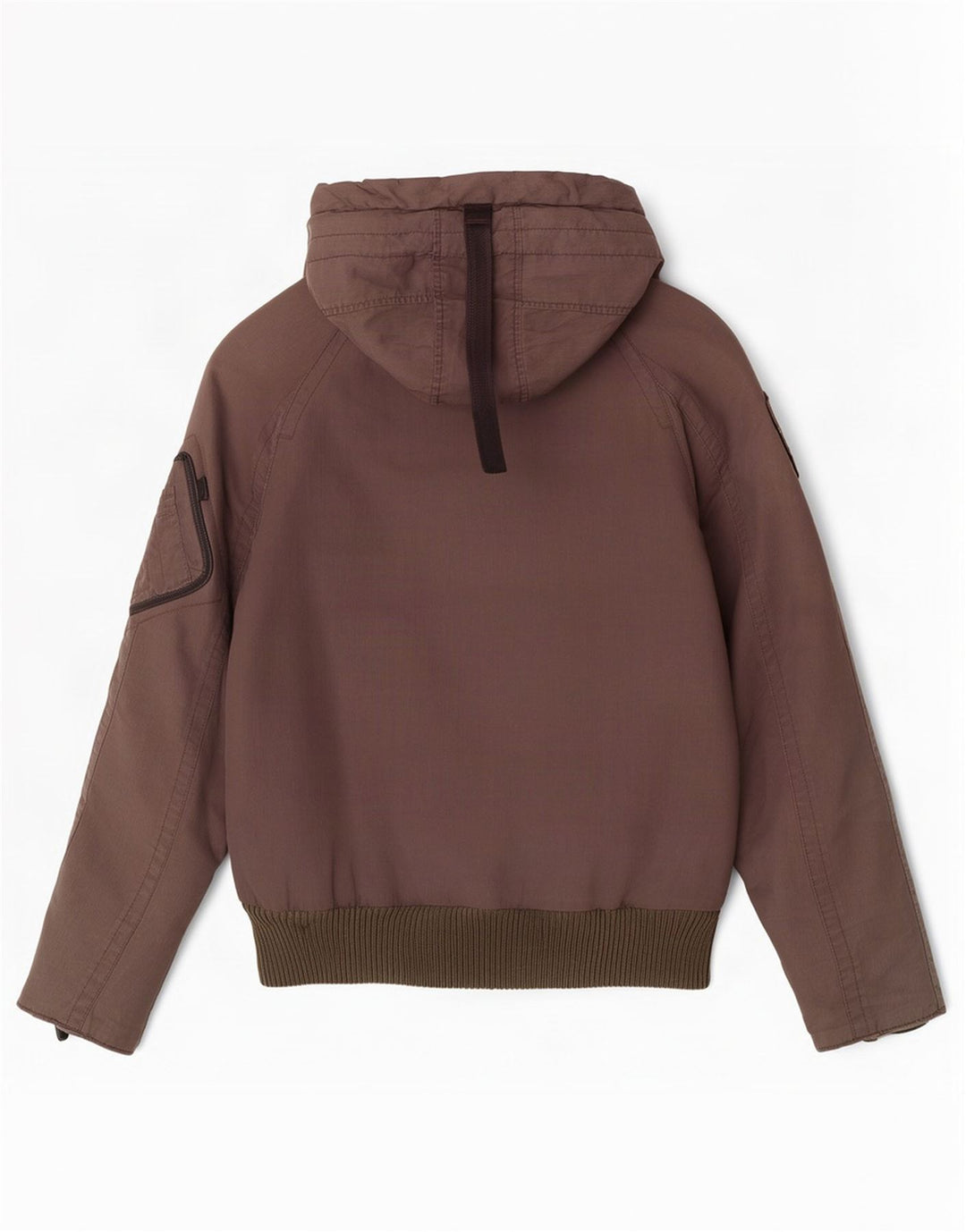 Blauer Herren-Jacke mit Kapuze, gepolstert, UK 36, Größe S, braun, Polyamid