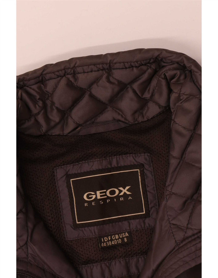 Geox Womens Respira übergroße Steppjacke UK 10 Small Braun Polyamid