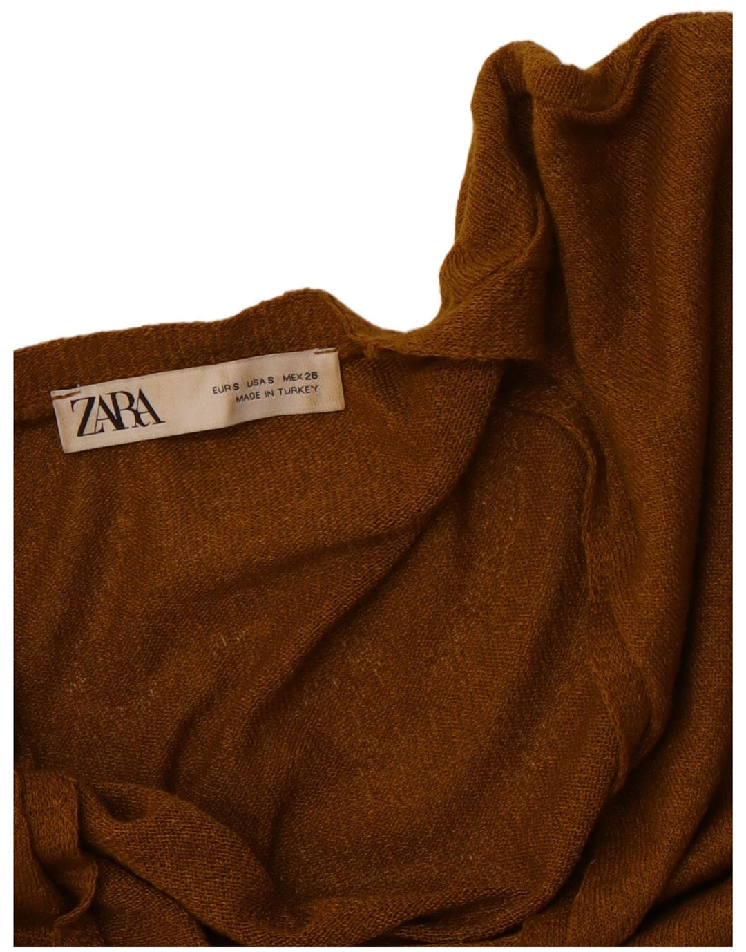 ZARA Damen-Strickjacke in Übergröße, Gr. 10, Größe S, Braun