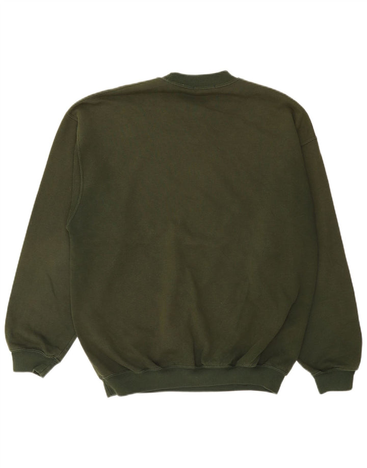 Marks & Spencer Herren-Sweatshirt-Pullover, mittlere Khaki-Baumwolle