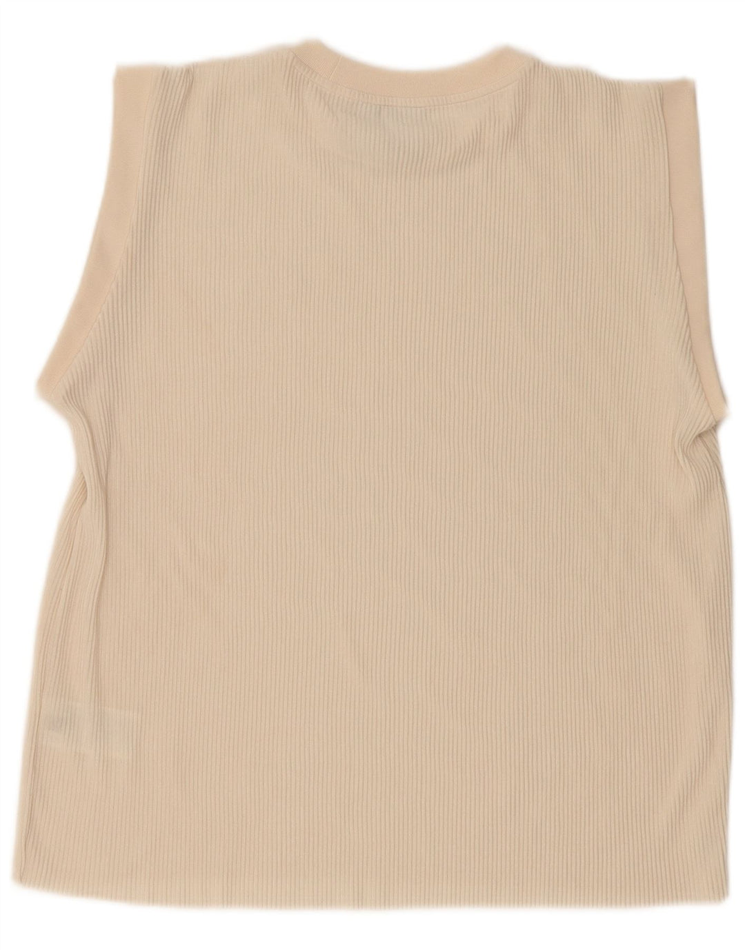 Adidas Damen Übergroßes Weste-Top UK 8 Small Beige Polyester